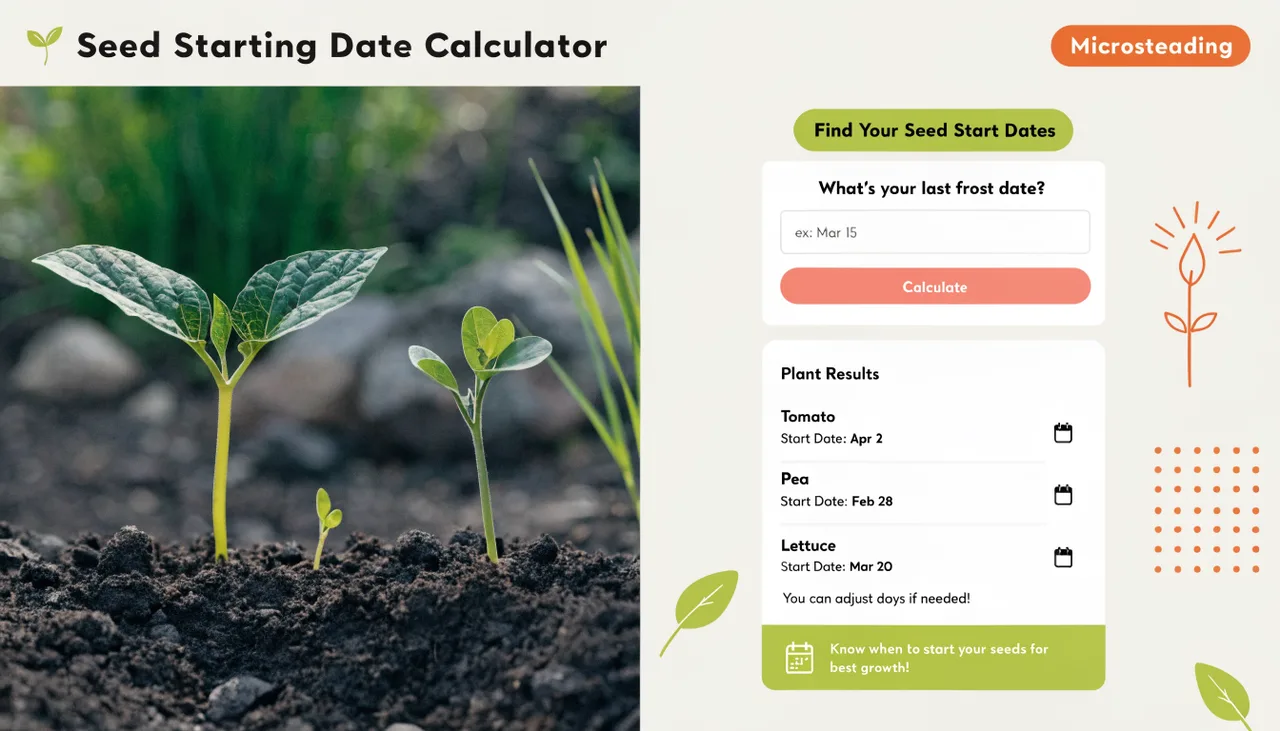 Seed Starting Date Calculator